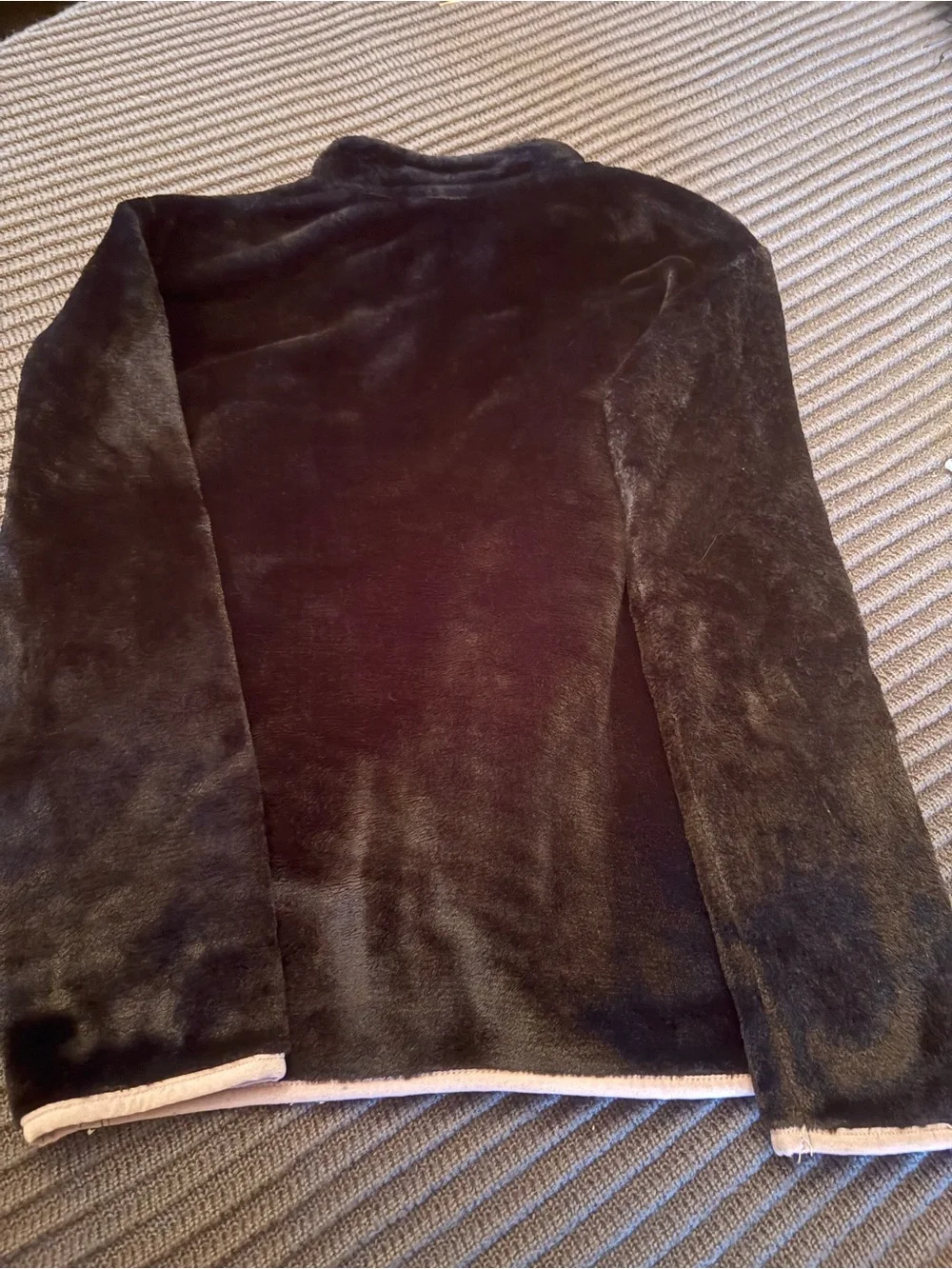 Kuromi Plush Jacket in Pink and Black